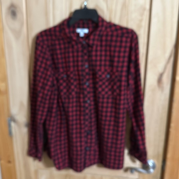 Croft & Barrow Men’s Flannel Plaid Checkered Button Up - Picture 1 of 6